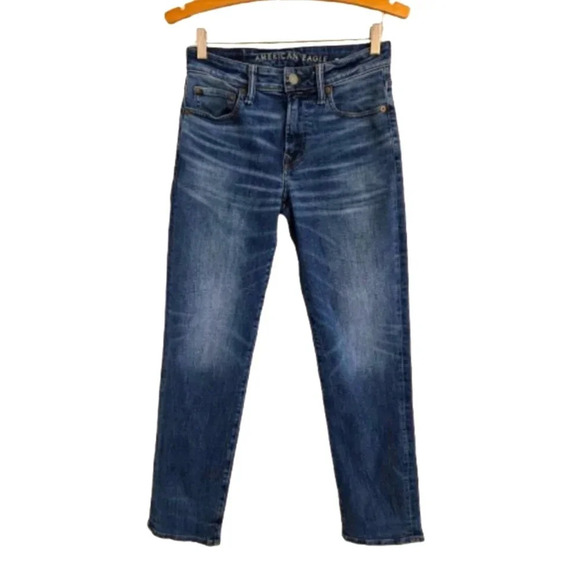 American Eagle Next Level Airflex Men's Boys Jeans 28/32 Small Straight Leg - Picture 1 of 14